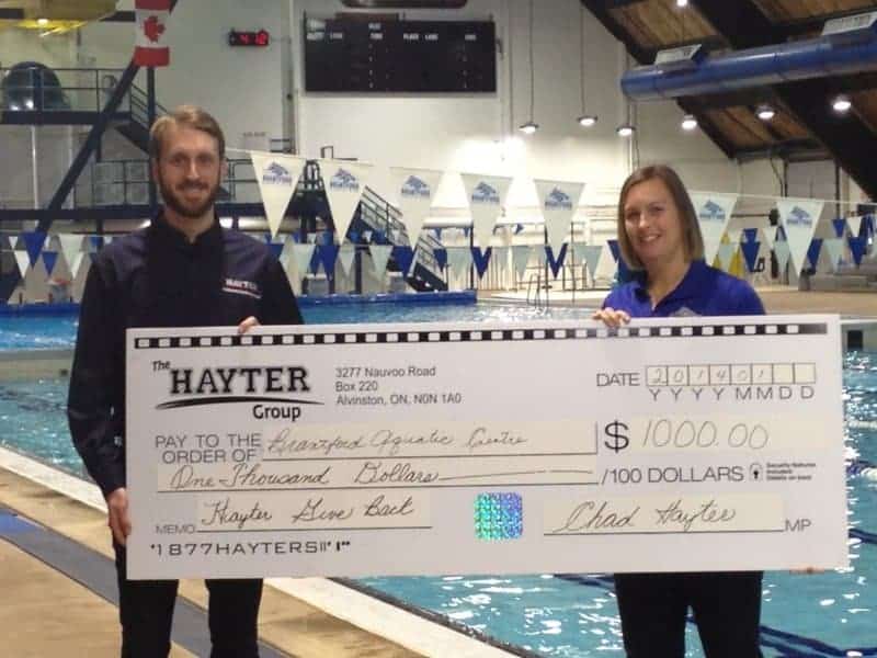 Brantford Aquatic Club, Giving Back Winner
