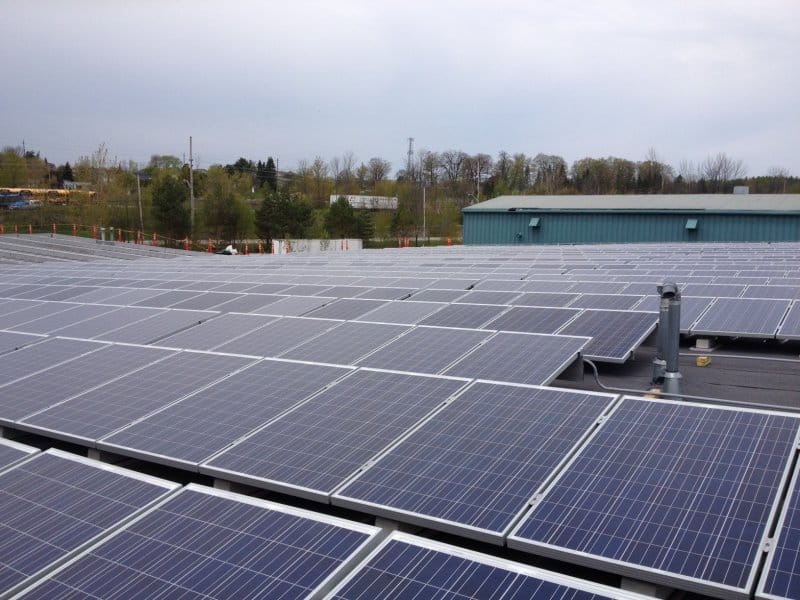 Solar Panels, Ace Storage, Orillia, Ontario