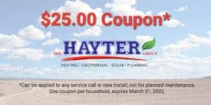 $25 Coupon - expires March 31, 2022