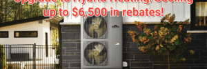 Hybrid Heating Rebate up to $6,500